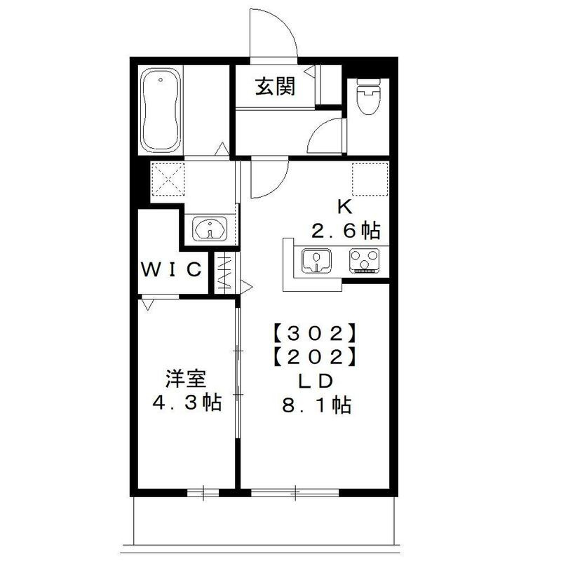 カーサ　ボナールの間取り