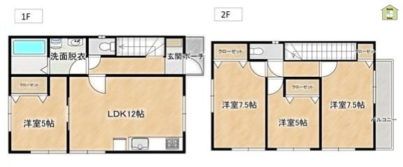 草加市瀬崎5丁目　中古一戸建ての間取り