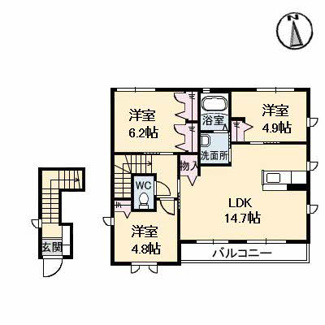 【間取り】 | Ｃasa　Ｂrote　A