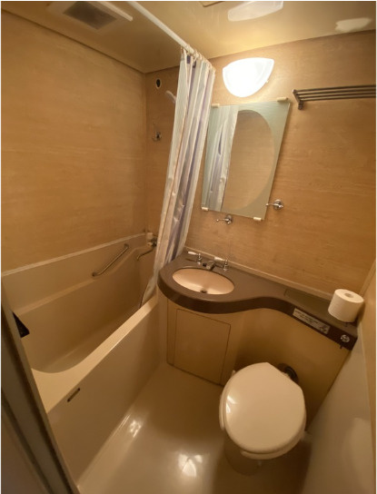 朝日プラザ心斎橋北の浴室|落ち着いた空間のお風呂です