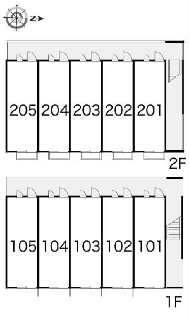 レオパレスPza Fioreの区画図
