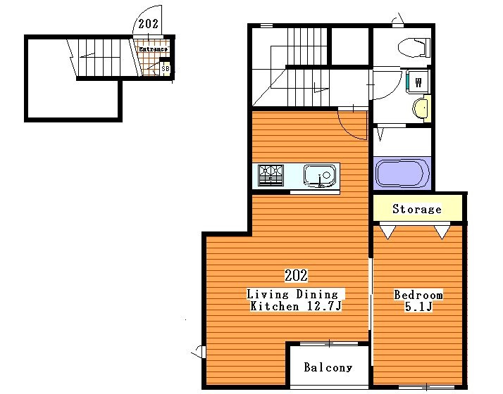 Ｌａ　Ｓｐｅｒａｎｚａ真間の間取り