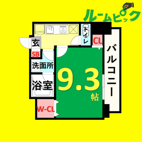 レーベスト志賀本通　名古屋市賃貸　仲介手数料無料の間取り