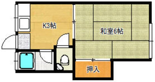 【間取り】 | メゾンタキ井尻A