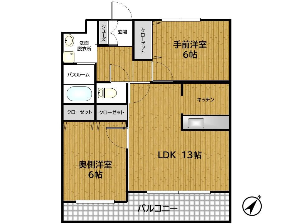 ローズタカshowの間取り