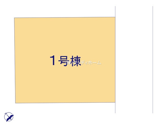 越谷市南荻島　新築一戸建ての区画図