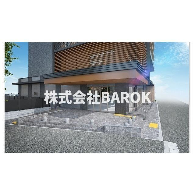 福岡市博多区那珂５丁目の賃貸マンションのエントランス