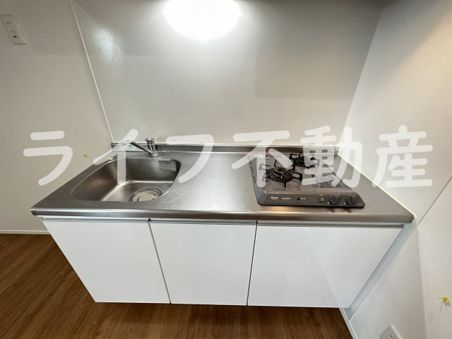 Pabloのキッチン|コンパクトなキッチンで掃除もラクラク