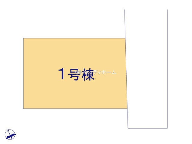 越谷市赤山町2丁目　新築一戸建ての区画図