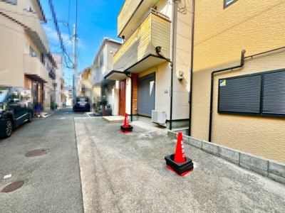 【前面道路含む現地写真】 | 大阪市東住吉区田辺１丁目　中古戸建 | 販売現地♪【2026年2月撮影】