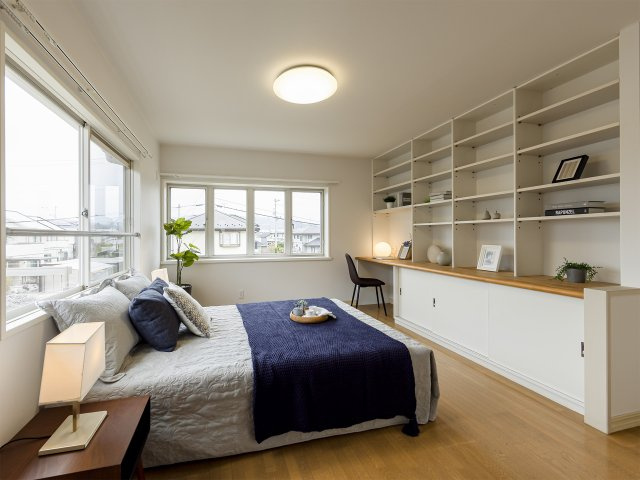 福島市方木田字石田の寝室|※家具類はイメージです