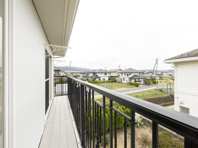 福島市方木田字石田のバルコニー