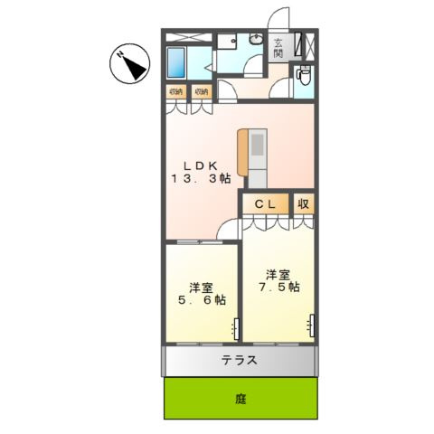 ヴァインベルク　　刈谷市近郊の賃貸はクラスホーム刈谷店の間取り