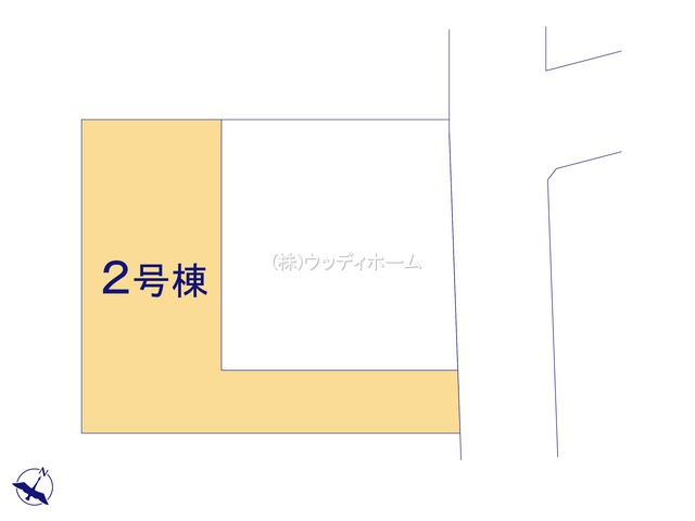春日部市新宿新田3期　新築一戸建て　2号棟の区画図