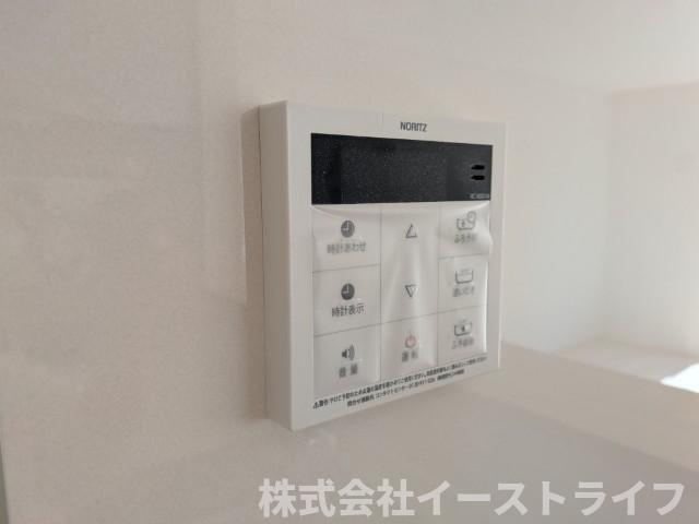 【新築戸建】　いわき市常磐西郷町第10　全10棟の発電・温水設備|2号棟写真　追い炊き機能付き給湯リモコン