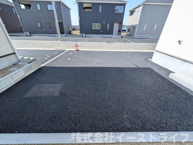 【新築戸建】　いわき市常磐西郷町第10　全10棟の駐車場|2号棟写真　カースペースです（2台駐車可能）合わせて3台駐車可能！