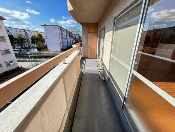 RKB別府マンション1号棟のバルコニー