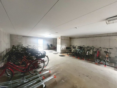 【駐車場】 | シティコーポ住之江 | マンション駐輪場の様子です。ご利用条件などは、お問い合わせください♪【2026年2月撮影】