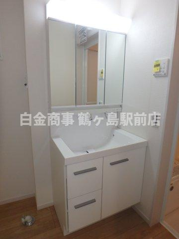 鶴ヶ島市上新田新築戸建の独立洗面台