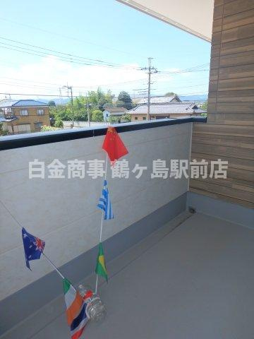 鶴ヶ島市上新田新築戸建のバルコニー