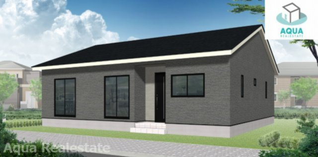 丸亀市津森町の新築一戸建の玄関|収納もある玄関です　※同仕様モデルハウス写真