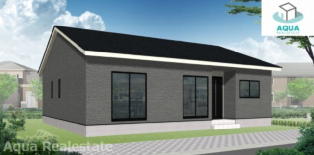 丸亀市津森町の新築一戸建の前面道路含む現地写真|前面道路含む現地写真です