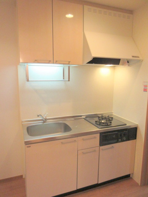 メゾン オークのキッチン|ガス２口グリル付きシステムキッチン