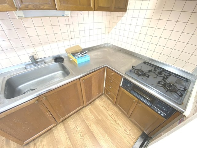 ルートマンションのキッチン|グリル付き3口ガスコンロ☆彡