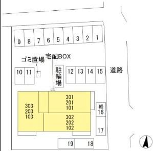 【区画図】 | クランツ北井門Ａ