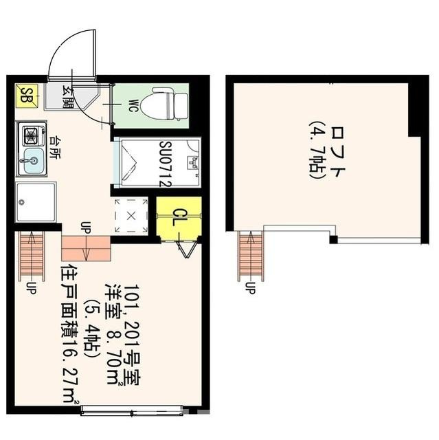 Bloom北千住 の間取り