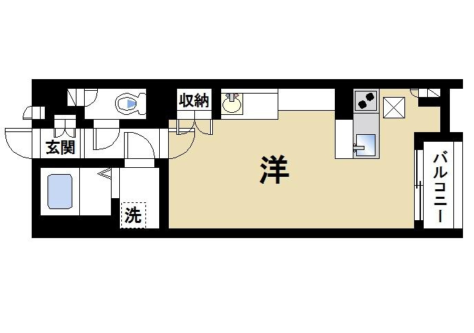 レオネクストＳｍｉｌｅの間取り|単身の方にも広々とした間取りです