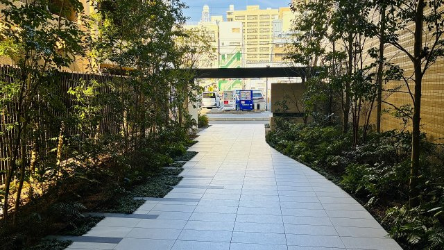 ブランシエラ岡山のロビー|建物入口部分です