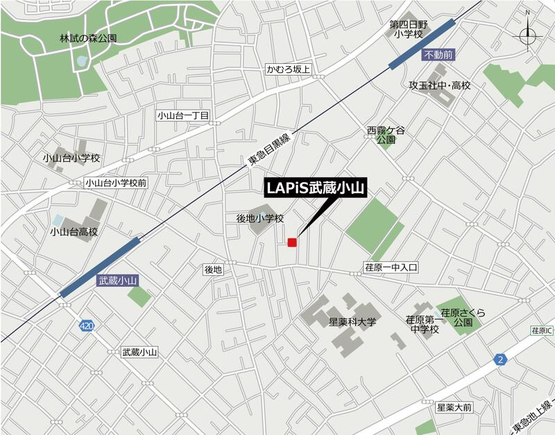 ＬＡＰｉＳ武蔵小山の地図