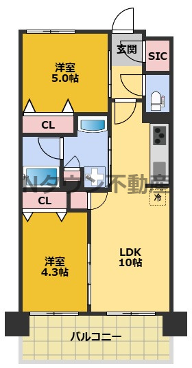 【間取り】 | プレサンス　ロジェ　名古屋浅間町ザ・レジデンス | 間取りです。