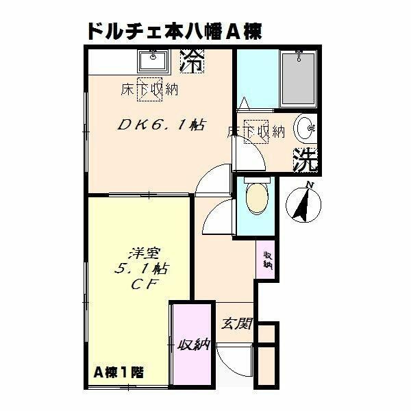 ドルチェ本八幡Ａ棟の間取り