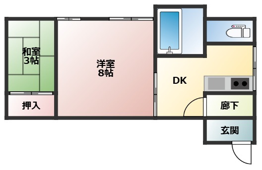 第2信賀コーポの間取り