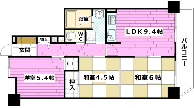 藤和ハイタウン矢野の間取り