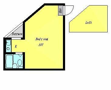 江戸川区南小岩６丁目のアパートの間取り