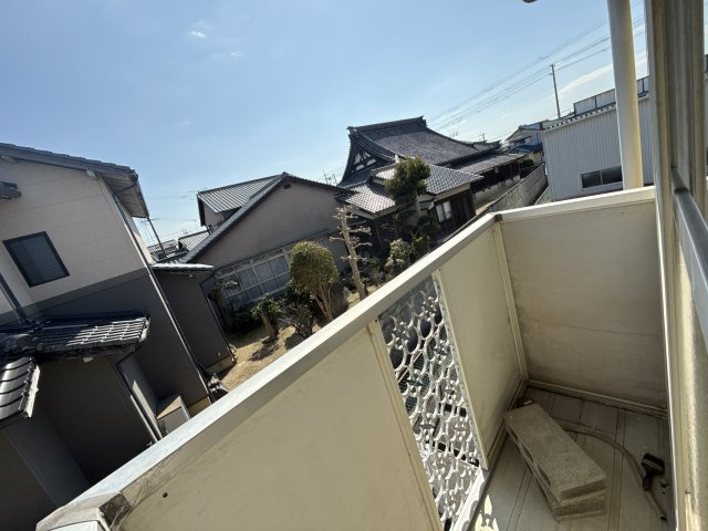 コーポラス垣口のバルコニー