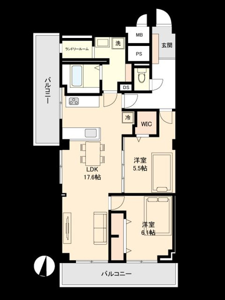 【間取り】 |  博多駅前ビル☆仲介手数料無料☆