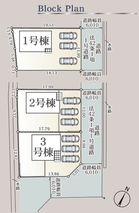 仲多度郡多度津町大字三井の新築一戸建の区画図