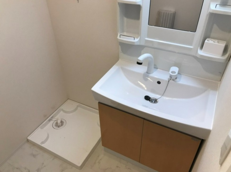 府中市美好町３丁目のアパートの洗面所|管理会社施工イメージ