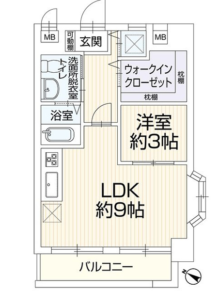 【間取り】 |  ロマネスク渡辺通第2☆仲介手数料無料☆