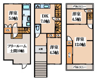上之島町南３丁目貸家の画像