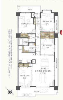 【間取り】 | ライオンズマンション上尾