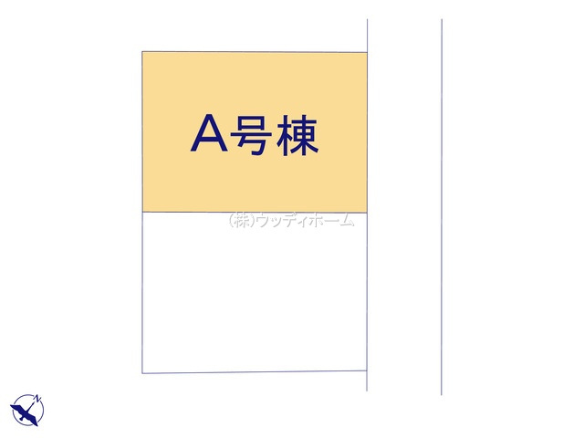 越谷市千間台東3丁目　新築一戸建て　A号棟の区画図