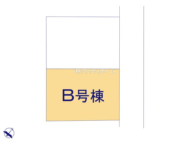 越谷市千間台東3丁目　新築一戸建て　B号棟の区画図