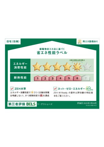 Ｌａ　Ｇｒａｃｉｅｕｓｅの省エネ性能ラベル