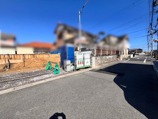 津市桜橋1丁目01期 新築戸建の前面道路含む現地写真