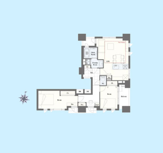 【間取り】 | クオリア広尾